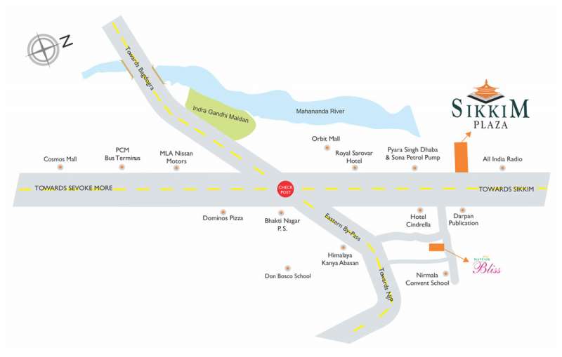 Location Map - Sikkim Plaza
